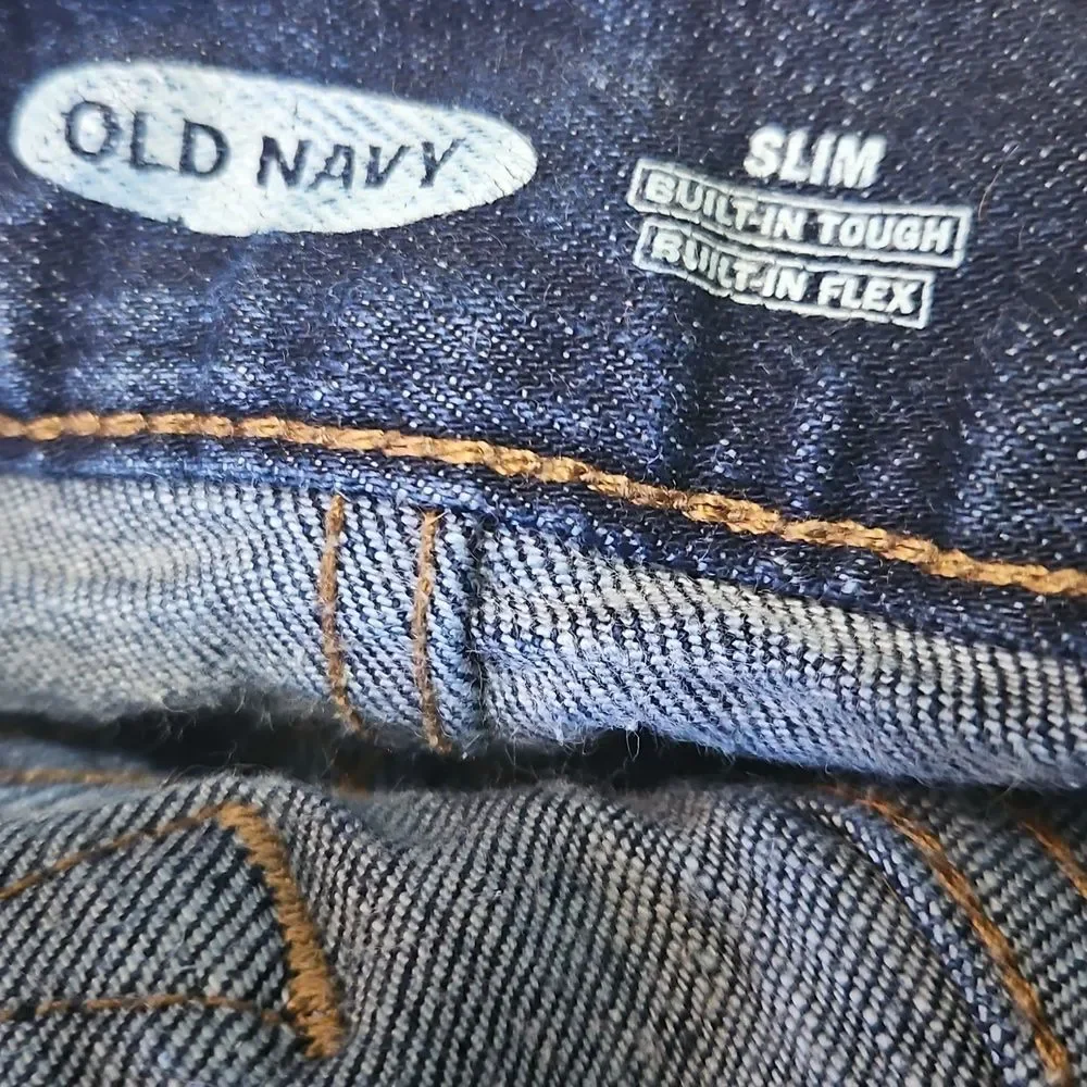 Old Navy Slim Dark Wash Straight Leg Jeans Size 30x32